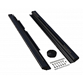 Teraflex Rocker Panel Guard - Flat Aluminum Black Powder Coated - 4637310