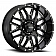 Ultra Wheel 24 Diameter -44 Offset Painted Gloss With Milled Accents Single - 203-2473BM44