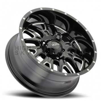 Ultra Wheel 24 Diameter -44 Offset Painted Gloss With Milled Accents Single - 203-2473BM44-1