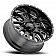 Ultra Wheel 24 Diameter -44 Offset Painted Gloss With Milled Accents Single - 203-2473BM44