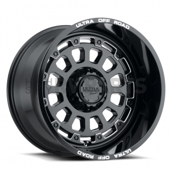 Ultra Wheel 24 Diameter -44 Offset Painted Gloss With Milled Accents Single - 111-2405BM44