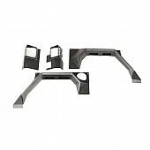 Rugged Ridge Fender Black Steel Powder Coated Set Of 2 - 11615.02