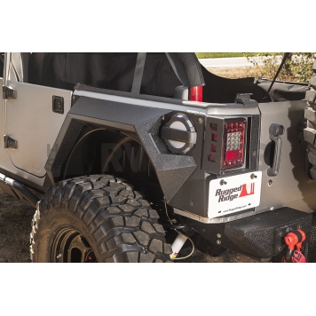 Rugged Ridge Fender Black Steel Powder Coated Set Of 2 - 11615.02-1