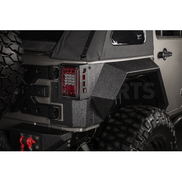 Rugged Ridge Fender Black Steel Powder Coated Set Of 2 - 11615.02-2