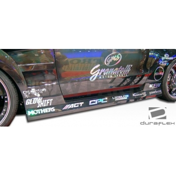 Extreme Dimensions Side Skirt - Primered Fiberglass Reinforced Plastic Black Set of 2 - 105858-1