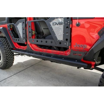 DV8 Offroad Rocker Panel Guard - Black Powder Coated Steel Set Of 2 - SRJL-06-1