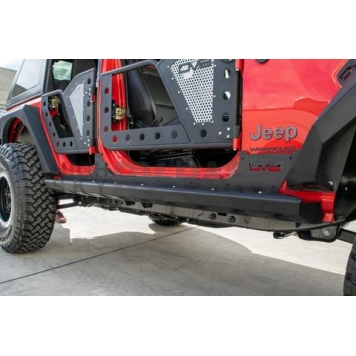 DV8 Offroad Rocker Panel Guard - Black Powder Coated Steel Set Of 2 - SRJL-06-2