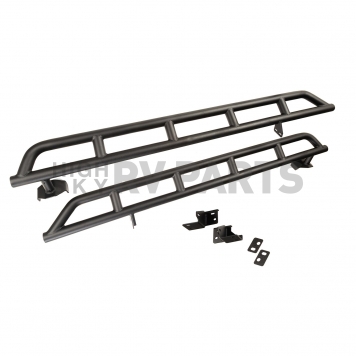 Rugged Ridge Rocker Panel Guard - Tubular Steel Black Powder Coated - 11504.36