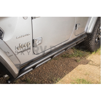 Rugged Ridge Rocker Panel Guard - Tubular Steel Black Powder Coated - 11504.36-2