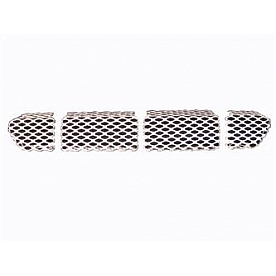 Street Scene Bumper Grille Insert Mesh Satin Silver Aluminum - 95077708