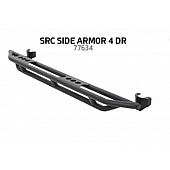 Smittybilt Rocker Panel Guard - Round Tube Steel Black Powder Coated - 77634