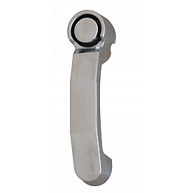 Rampage Exterior Door Handle - Silver Polished Stainless Steel Single - 87500