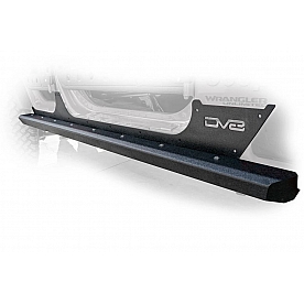 DV8 Offroad Rocker Panel Guard - Black Tube Powder Coated Steel Set Of 2 - SRSOTB-13