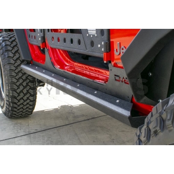 DV8 Offroad Rocker Panel Guard - Black Tube Powder Coated Steel Set Of 2 - SRSOTB-13-1