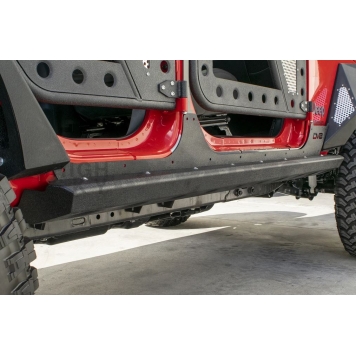 DV8 Offroad Rocker Panel Guard - Black Tube Powder Coated Steel Set Of 2 - SRSOTB-13-2