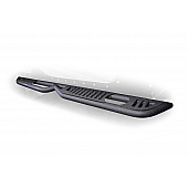 DV8 Offroad Rocker Panel Guard - Black Round Tube Powder Coated Steel Set Of 2 - SRSOTB-06