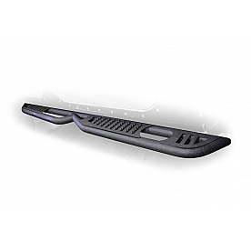DV8 Offroad Rocker Panel Guard - Black Round Tube Powder Coated Steel Set Of 2 - SRSOTB-06