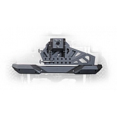 DV8 Bumper 1-Piece Type High Clearance Powder Coated Steel Black - RBJL02