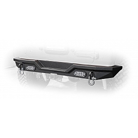DV8 Bumper Modular Type Steel Black With Two Backup Lights - RBJL-03