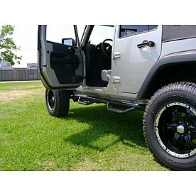 N-Fab Nerf Bar 3 Inch Steel Round - J0764-GB