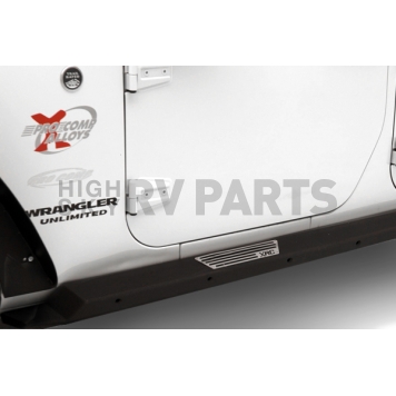 Smittybilt Rocker Panel Guard - Round Tube Steel Black Powder Coated - 76889