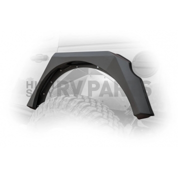 DV8 Fender Flare - Black Steel Powder Coated Set Of 4 - FDJL-01-1