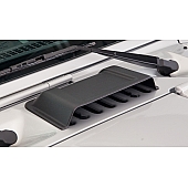 Bushwacker Hood Scoop - Single Vented Matte ABS Plastic Black - 15001