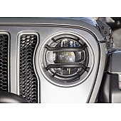Rugged Headlight Guard Euro Style Steel Black Set Of 2 - 11230.21