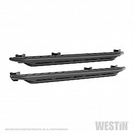 Westin Automotive Rocker Panel Guard - Flat Textured Steel Black Set Of 2 - 42-6025