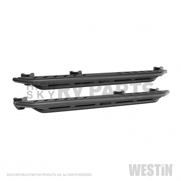 Westin Automotive Rocker Panel Guard - Flat Textured Steel Black Set Of 2 - 42-6025
