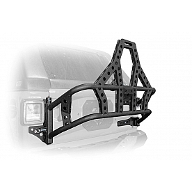 DV8 Offroad Spare Tire Carrier Black Tailgate Mount - TCJL-02