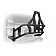 DV8 Offroad Spare Tire Carrier Black Tailgate Mount - TCJL-02