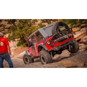 DV8 Offroad Spare Tire Carrier Black Tailgate Mount - TCJL-02-9