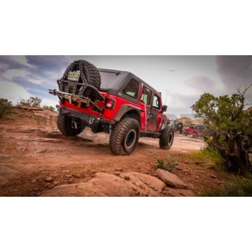 DV8 Offroad Spare Tire Carrier Black Tailgate Mount - TCJL-02-10