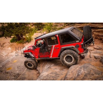 DV8 Offroad Spare Tire Carrier Black Tailgate Mount - TCJL-02-11