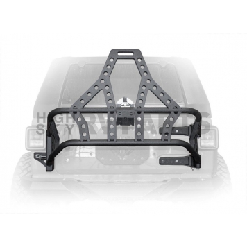 DV8 Offroad Spare Tire Carrier Black Tailgate Mount - TCJL-02-1