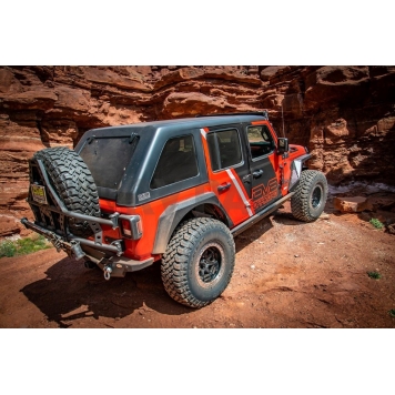 DV8 Offroad Spare Tire Carrier Black Tailgate Mount - TCJL-02-2