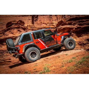 DV8 Offroad Spare Tire Carrier Black Tailgate Mount - TCJL-02-4