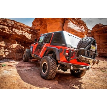 DV8 Offroad Spare Tire Carrier Black Tailgate Mount - TCJL-02-5