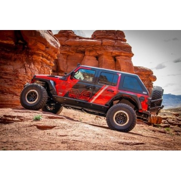 DV8 Offroad Spare Tire Carrier Black Tailgate Mount - TCJL-02-6
