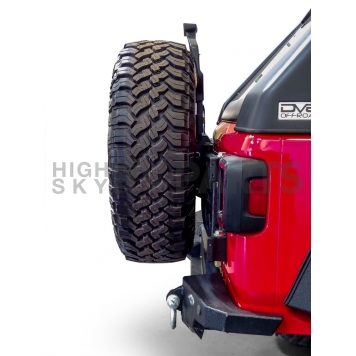 DV8 Offroad Spare Tire Carrier Black Tailgate Mount - TCJL-03-3