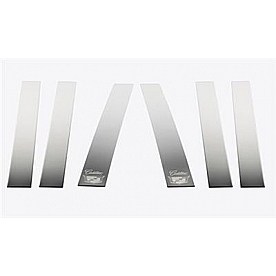 Putco Body Pillar Cover - Polished Stainless Steel Silver Set of 6 - 402617GM3