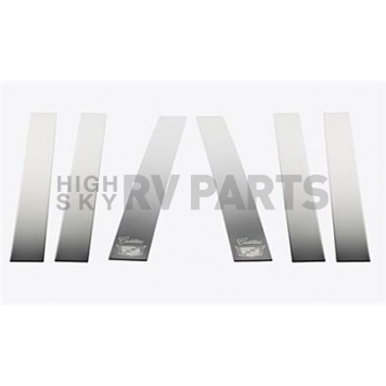Putco Body Pillar Cover - Polished Stainless Steel Silver Set of 6 - 402617GM3