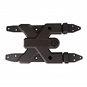 Rugged Ridge Tailgate Hinge - Powder Coated Die Cast Aluminum Black Single - 11546.56