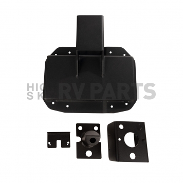 Rugged Ridge Spare Tire Carrier Tailgate Mount Aluminum Black - 11546.57