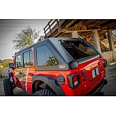 DV8 Hard Top 2 Piece Black Fiberglass - HTJLFB-B