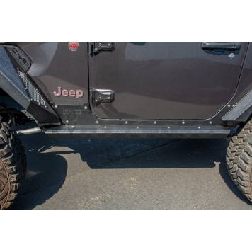 DV8 Offroad Rocker Panel Guard - Black Tube Powder Coated Steel Set Of 2 - SRJL-26-2