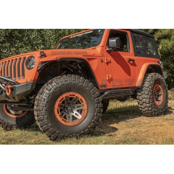 Rugged Ridge Rocker Panel Guard - Tubular Steel Black Powder Coated - 11504.37-4
