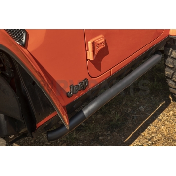 Rugged Ridge Rocker Panel Guard - Tubular Steel Black Powder Coated - 11504.37-5