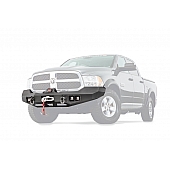Warn Bumper Ascent 1-Piece Design Steel Black - 100922